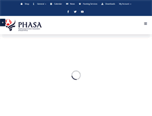 Tablet Screenshot of phasa.co.za